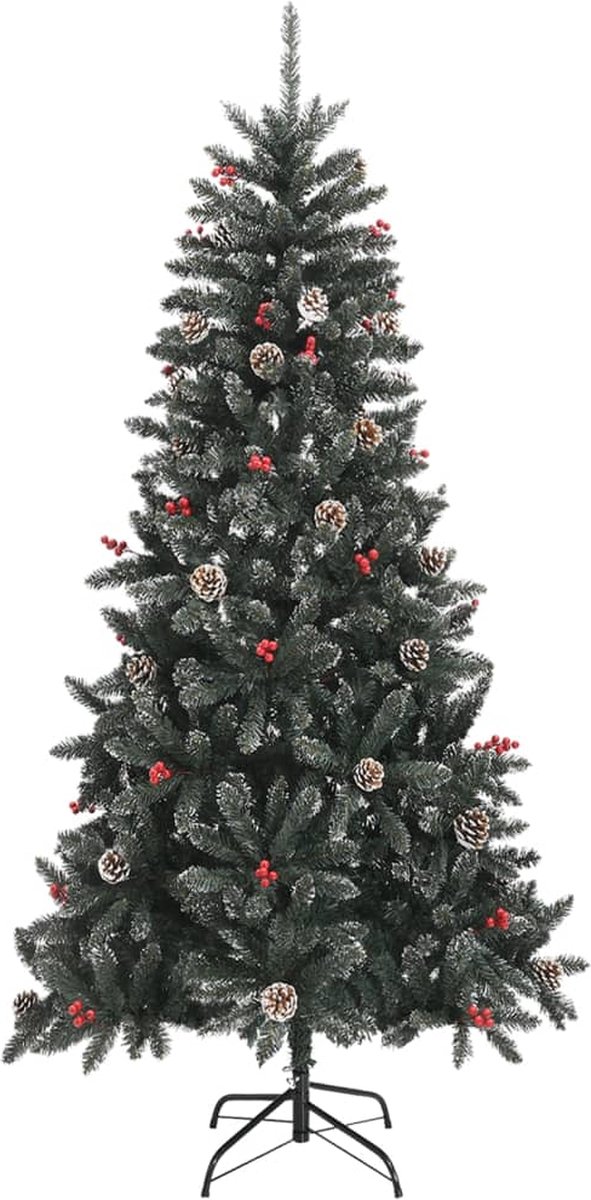 The Living Store Kunstkerstboom PVC 210 cm Groen
