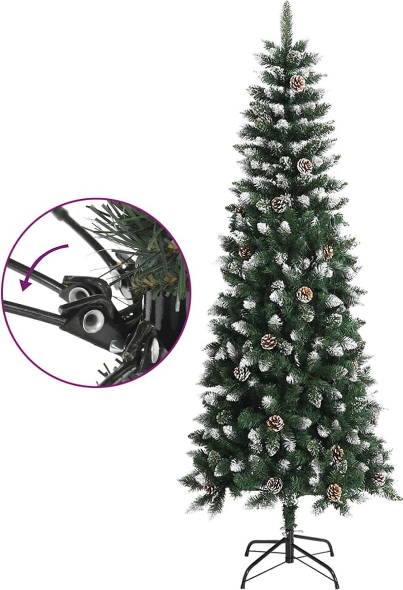 The Living Store Kunstkerstboom PVC 240 cm groen