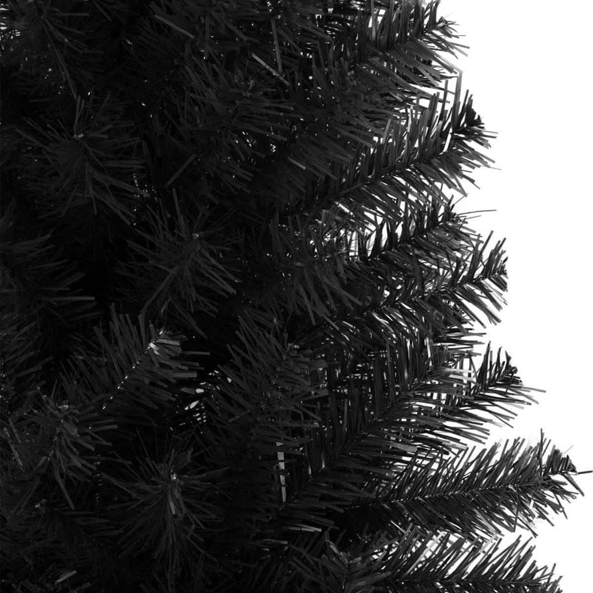 The Living Store Kunstkerstboom PVC 240 cm Zwart