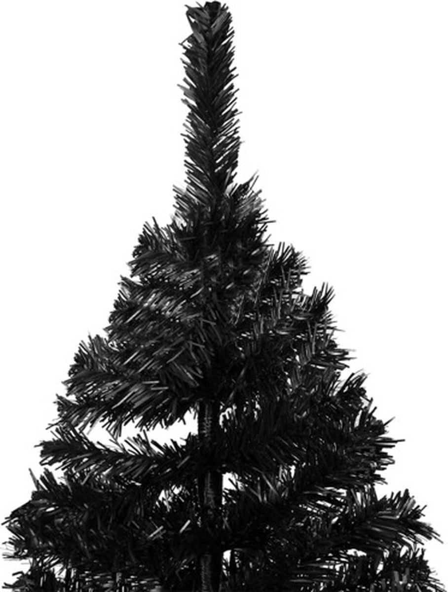 The Living Store Kunstkerstboom PVC 240 cm Zwart