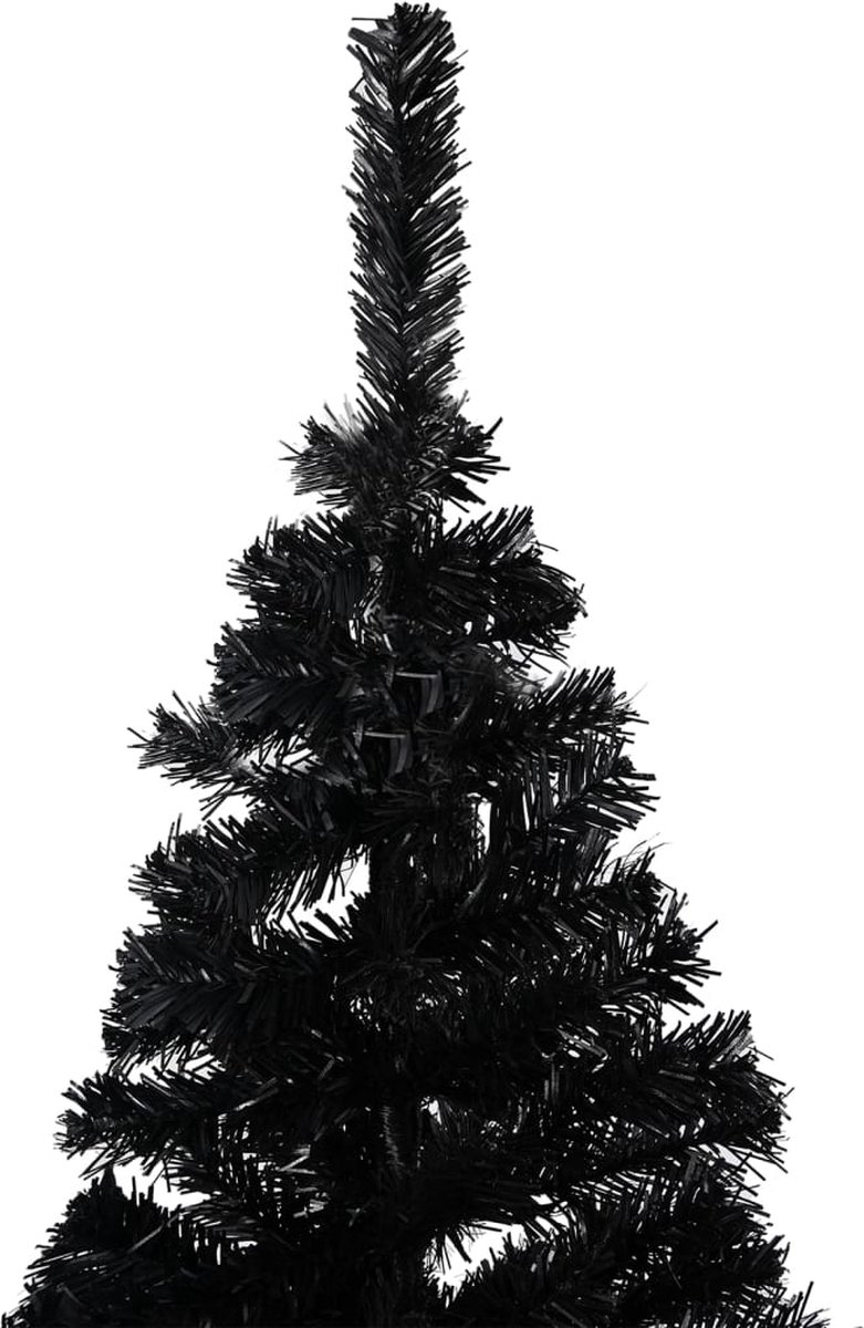 The Living Store Kunstkerstboom PVC 240 cm Zwart