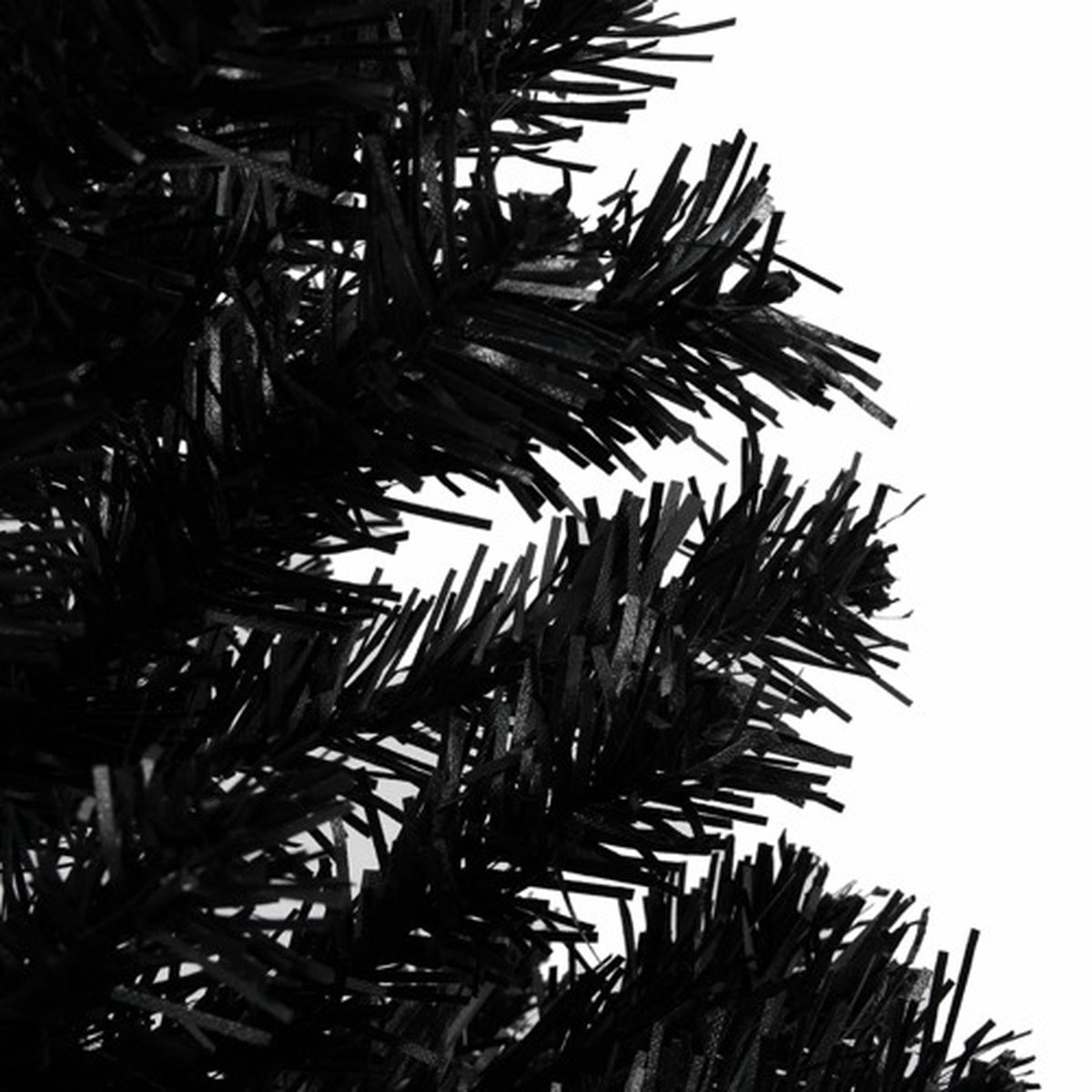 The Living Store Kunstkerstboom PVC 240 cm Zwart