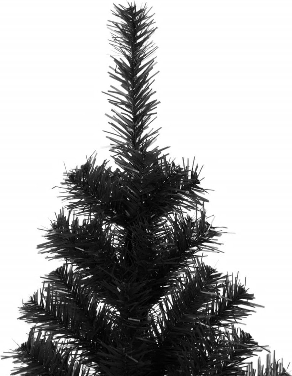The Living Store Kunstkerstboom PVC 240 cm Zwart