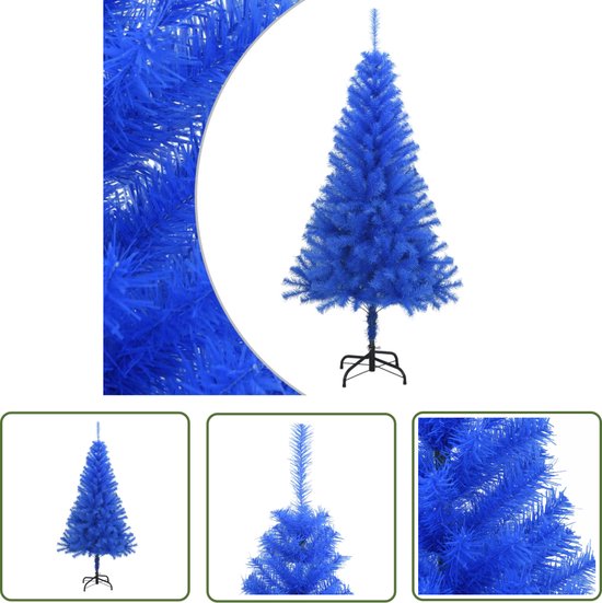 The Living Store Kunstkerstboom PVC blauw 120 cm
