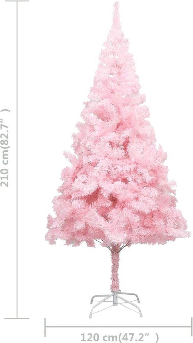 The Living Store Kunstkerstboom Roze 210 cm