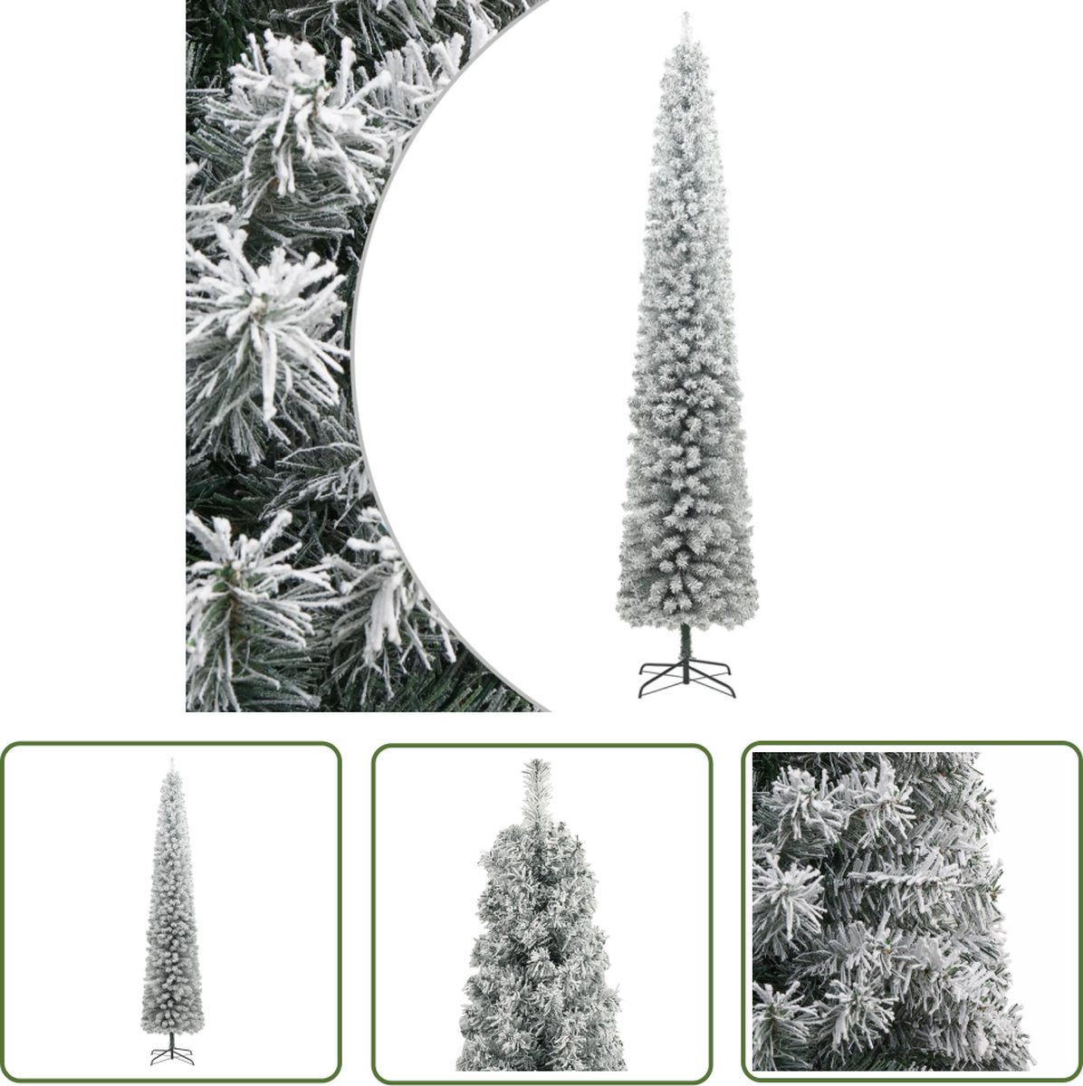 The Living Store Kunstkerstboom smal 270 cm PVC
