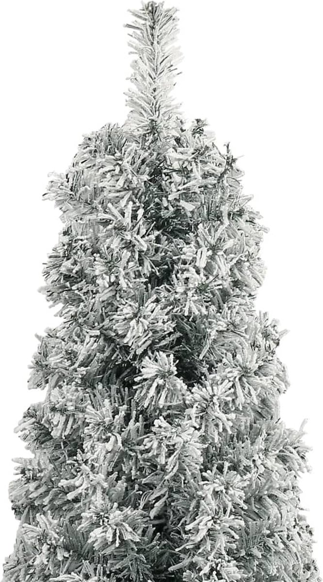 The Living Store Kunstkerstboom Smal 300 cm PVC Sneeuw