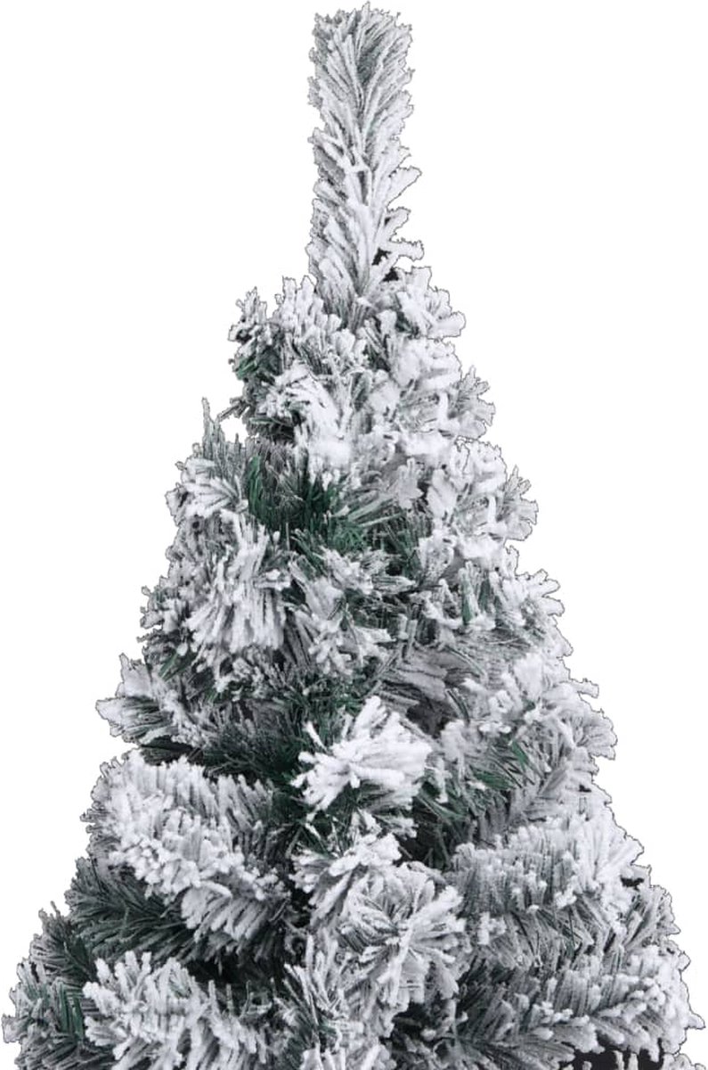 The Living Store Kunstkerstboom Sneeuw 240 cm PVC Groen