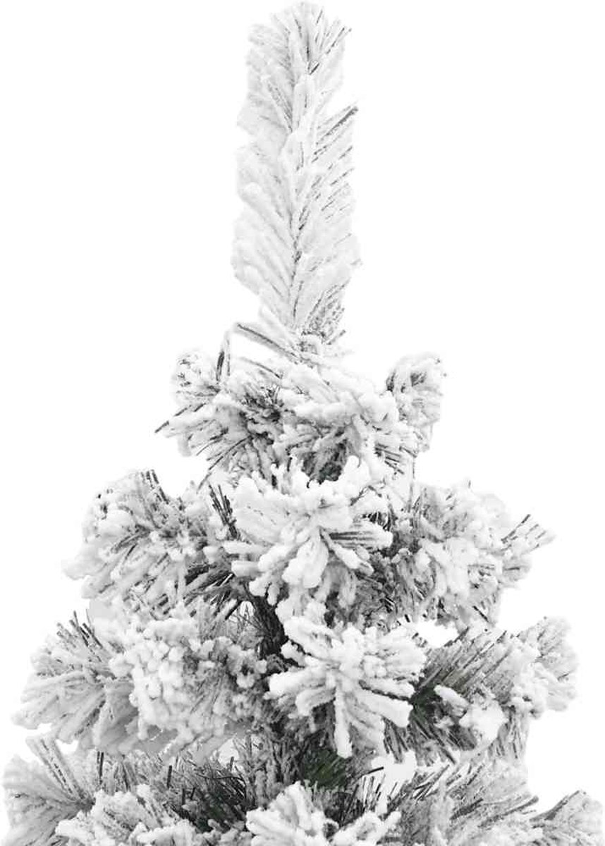 The Living Store Kunstkerstboom Sneeuw 240 cm PVC Groen