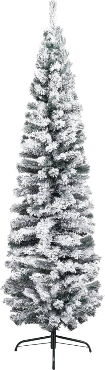 The Living Store Kunstkerstboom Sneeuw 240 cm PVC Groen