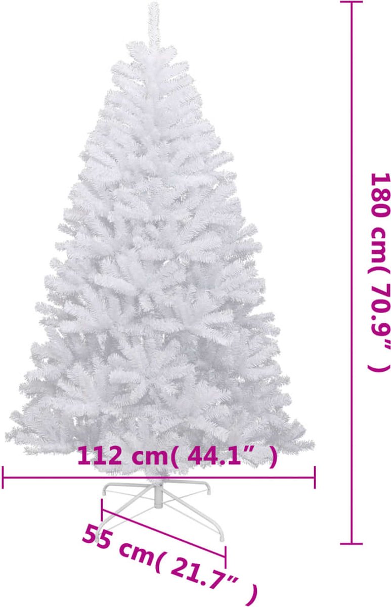 The Living Store Kunstkerstboom Sneeuw Scharnier 180 cm