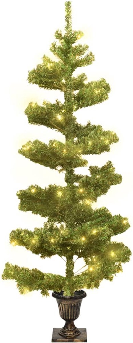 The Living Store Kunstkerstboom Spiraal 120 cm groen