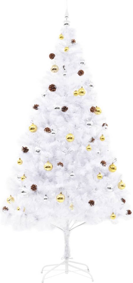 The Living Store Kunstkerstboom wit 210 cm