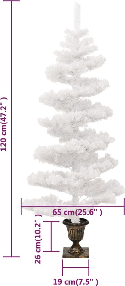 The Living Store Spiraal Kerstboom 120 cm LED