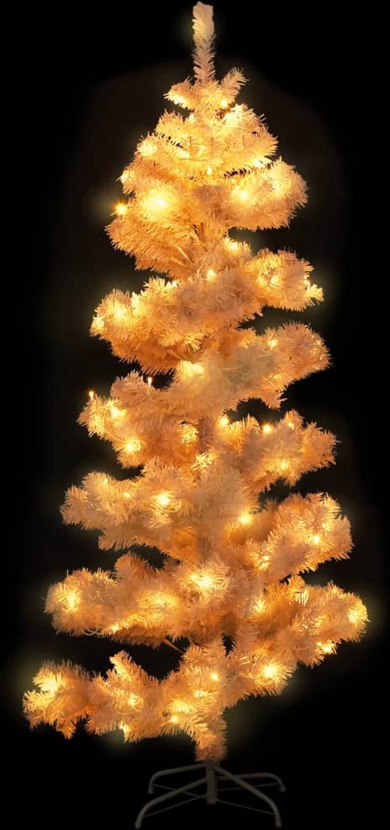 The Living Store Spiraal Kerstboom LED 150 cm PVC
