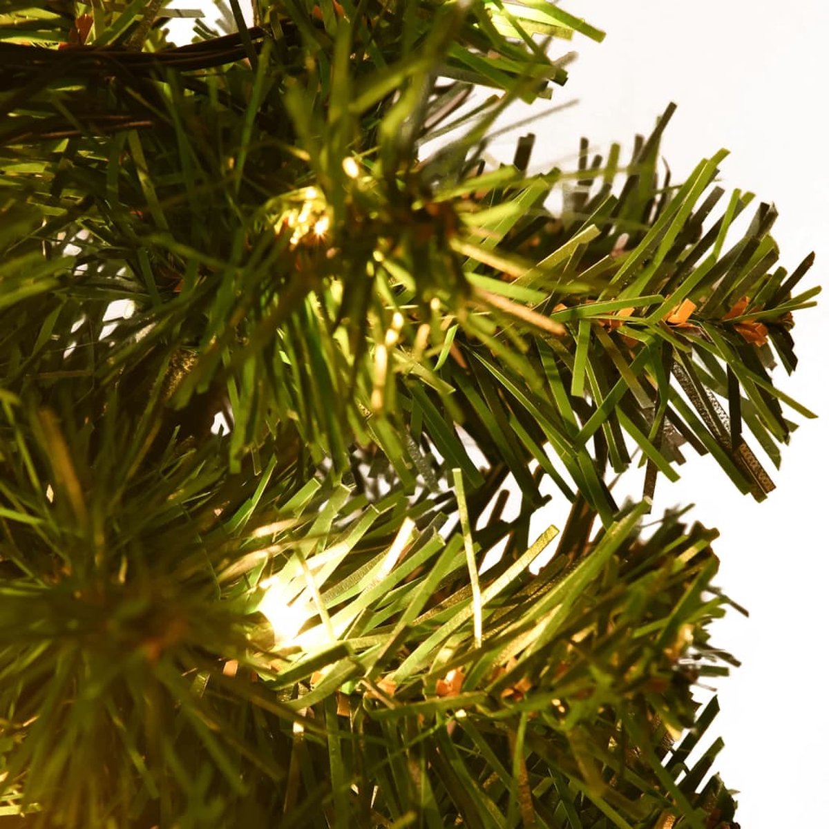 The Living Store Tuinpadbomen Kerstbomen LED 30 cm PVC