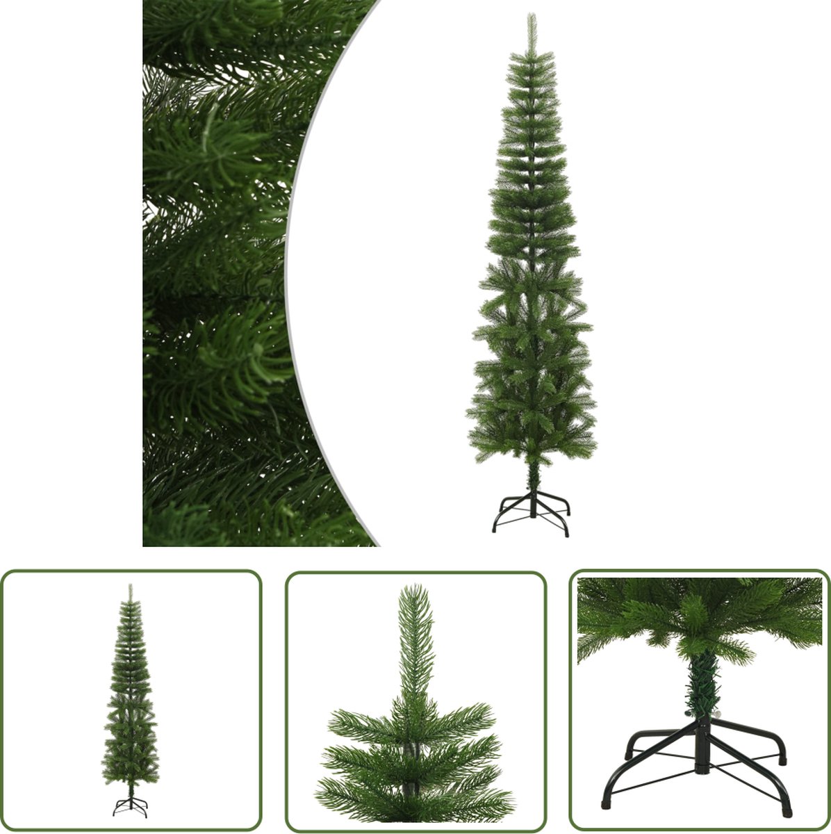 The Living Store Woodland Kerstboom 240 cm Smal Staal