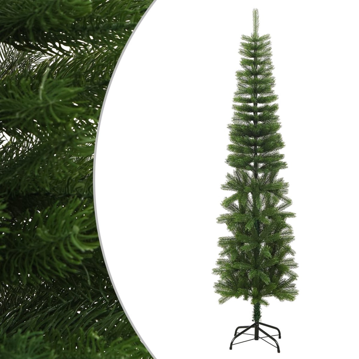 The Living Store Woodland Kerstboom 240 cm Smal Staal