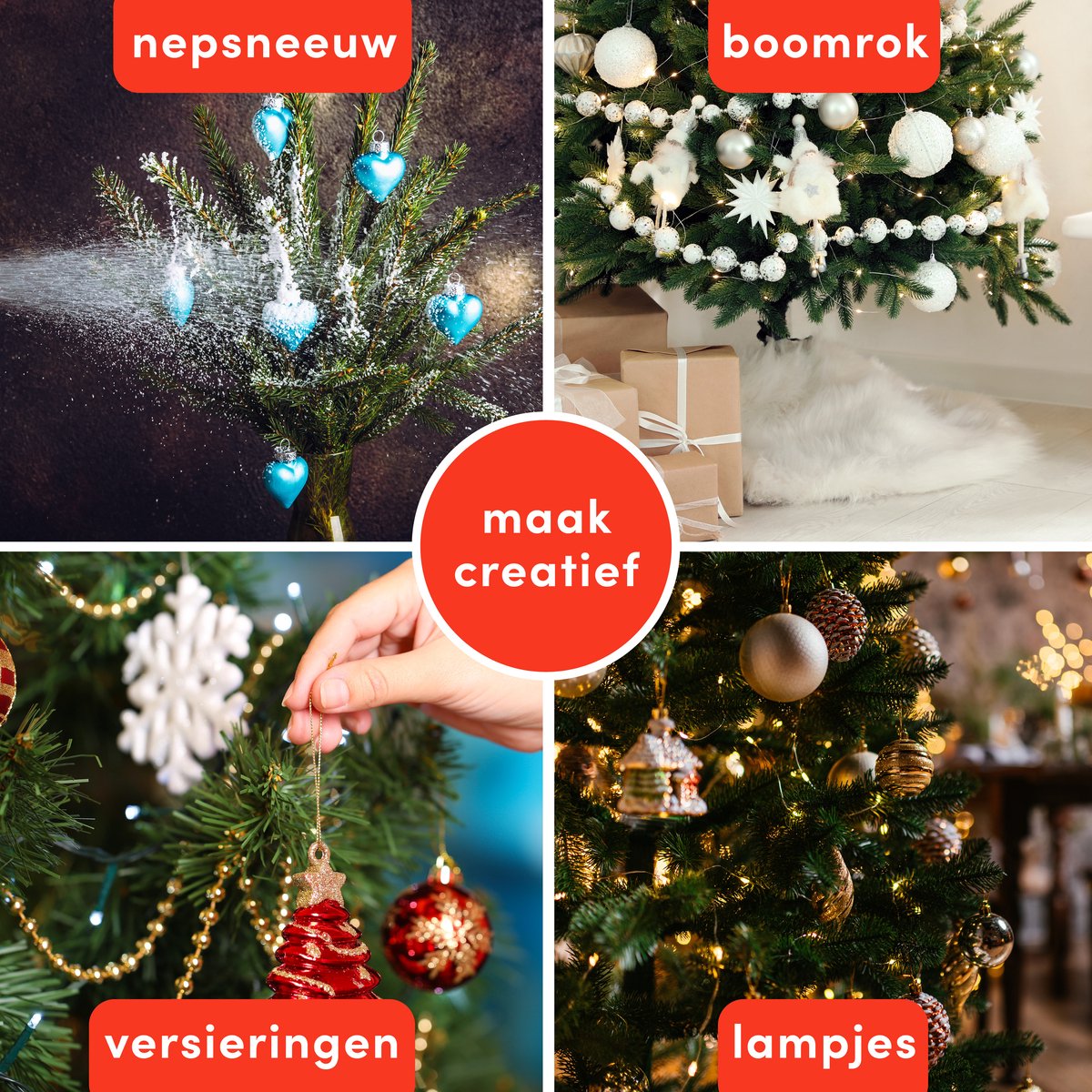 THE TWIDDLERS Kunstkerstboom 4FT Metalen Standaard