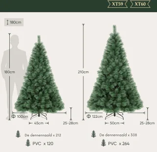 Thuys Elegant Kunstkerstboom 180 cm