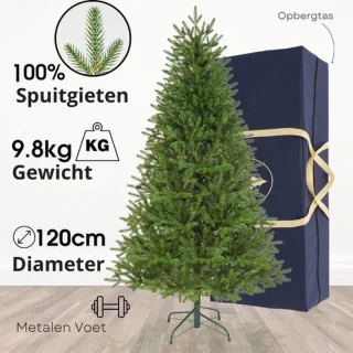 Thuys Kunstkerstboom Dennenboom 180 cm Groen Metalen Voet