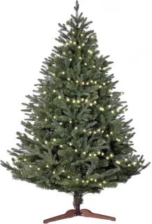 Thuys kunstkerstboom met LED-verlichting 120 cm