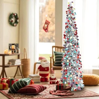 Tinsel Pop Up Christmas Tree - Kunstkerstboom