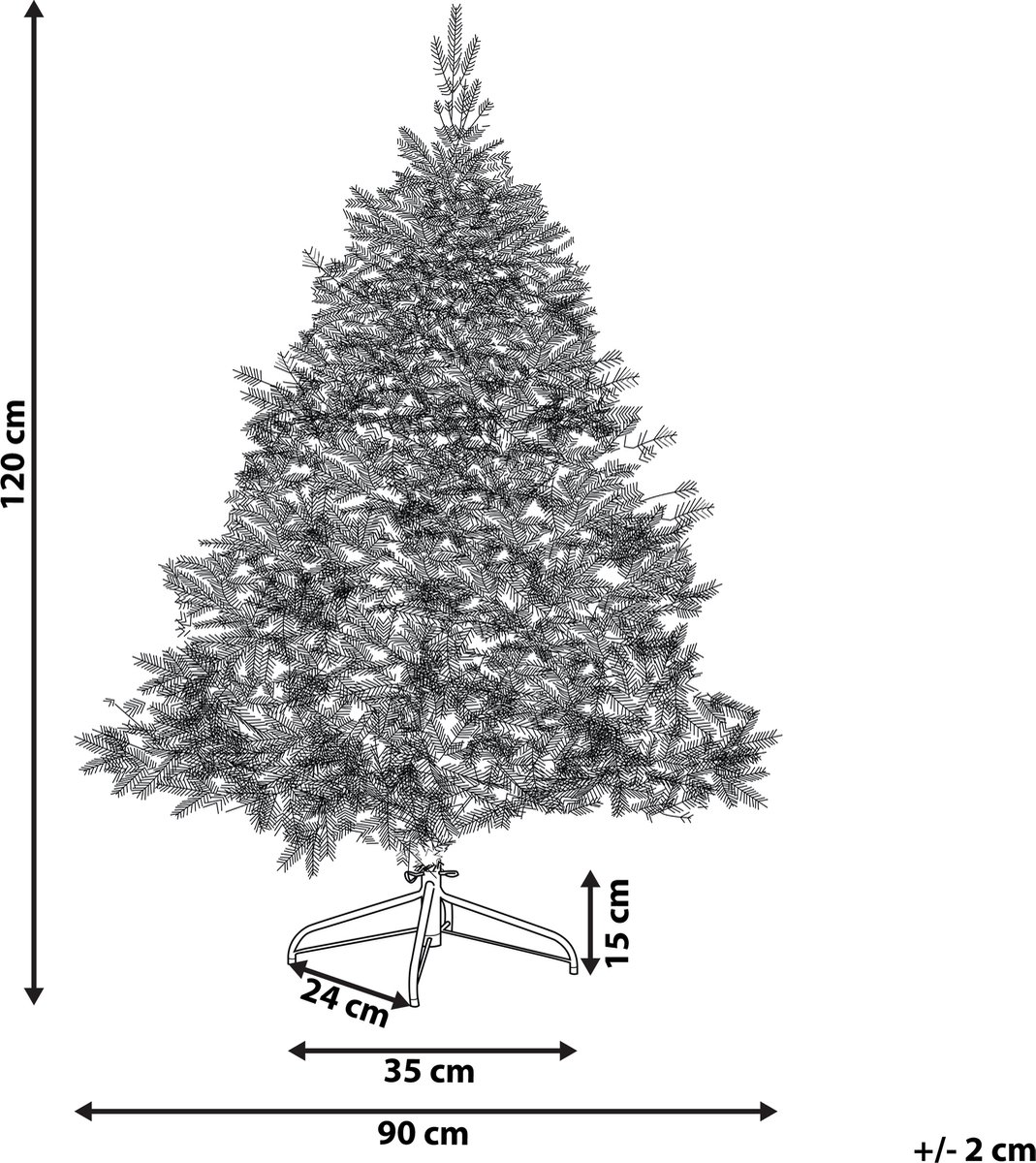 TOMICHI Kerstboom 120 cm