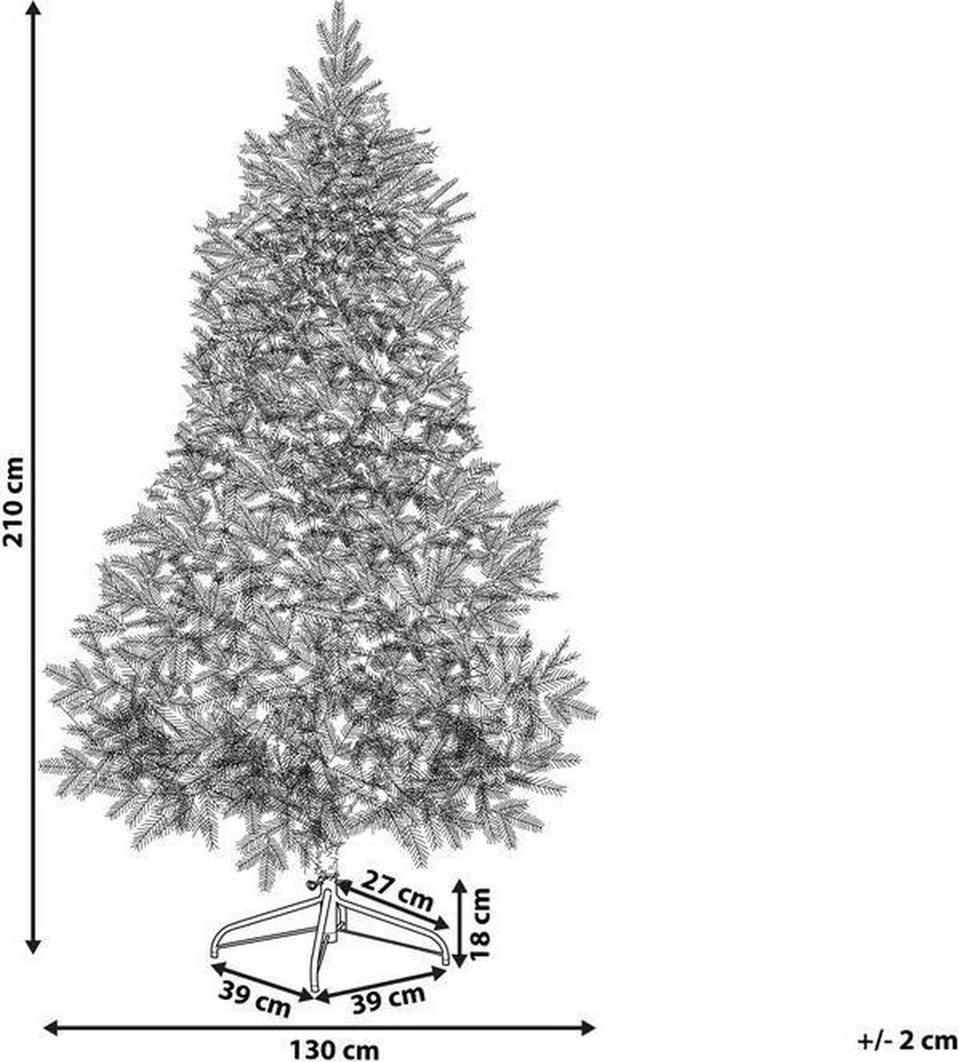 TOMICHI Kerstboom 210 cm