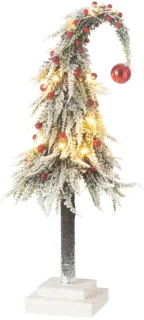 Traditionele kunstkerstboom - Groen/rood