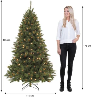 Triumph Tree Bristlecone Kunstkerstboom LED H185 Donkergroen