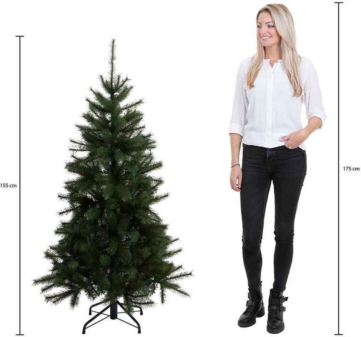 Triumph Tree Forest Frosted kunstkerstboom 155x119 Newgrowth Blue