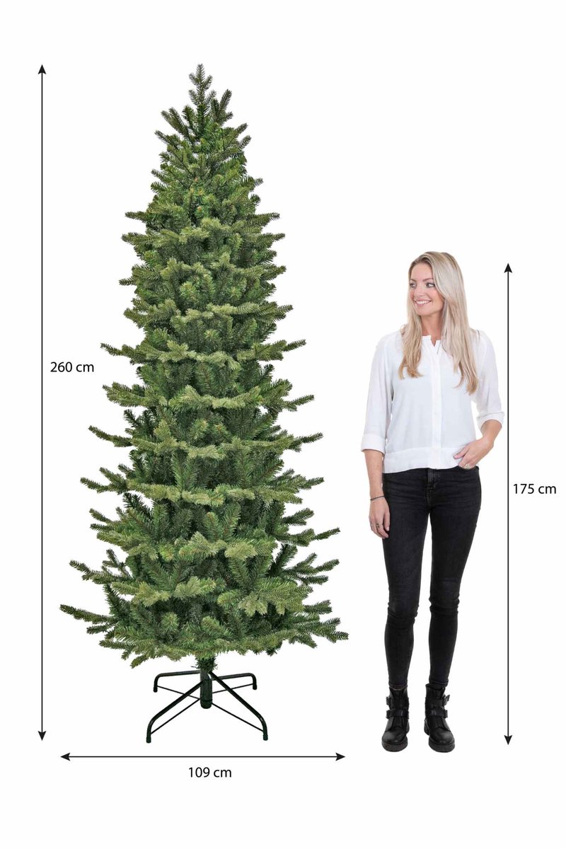 Triumph Tree Sherwood Kunstkerstboom Smal 260 cm Groen