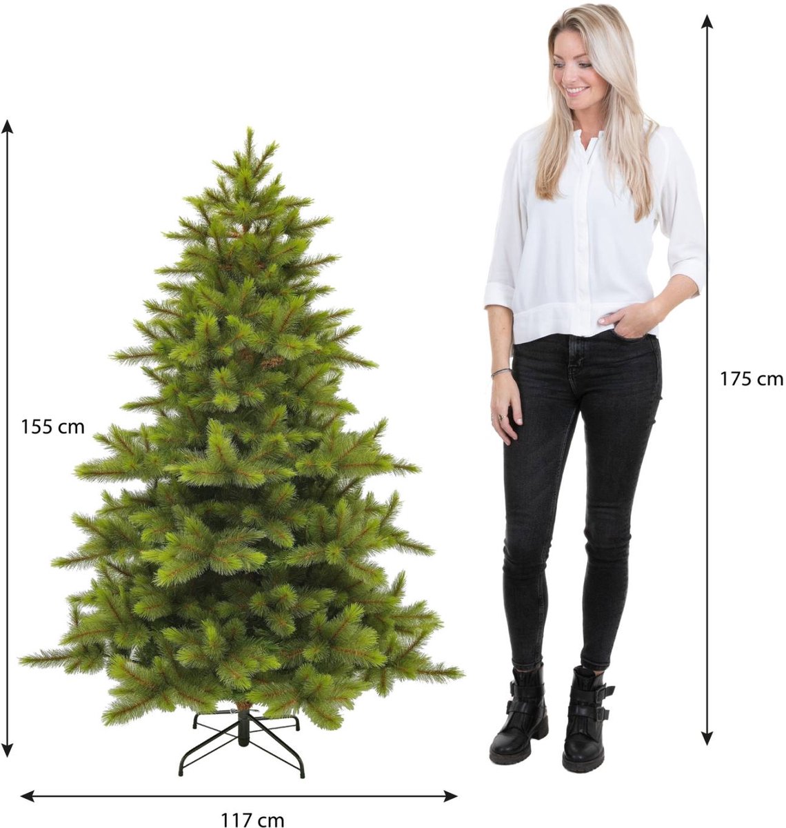 Triumph Tree Wyoming Kunstkerstboom H155 Ø117 cm Groen