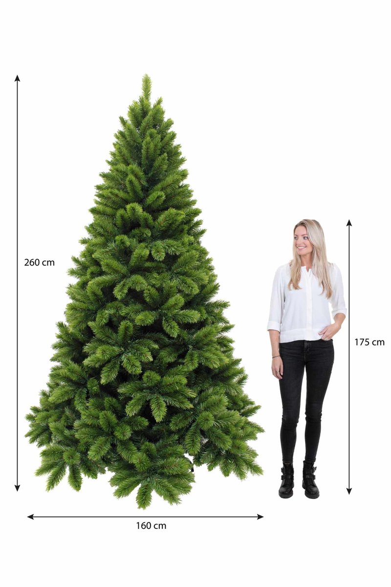 Wat vinden we goed aan de Triumph Tsuga Kunstkerstboom 260 cm Groen
