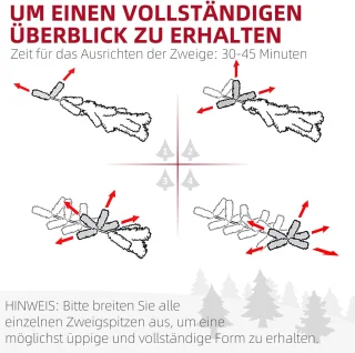TRUUSK Kunstmatige Kerstboom 180 cm
