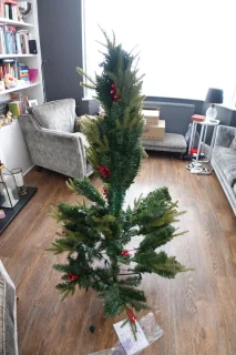 Uten Kerstboom Luxe H150 x Ø85 cm Kunststof Groen