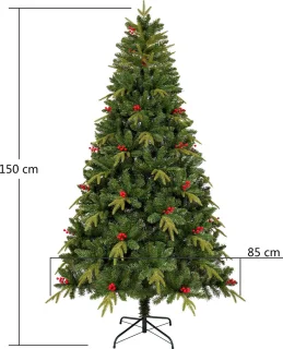 Uten Kerstboom Luxe H150 x Ø85 cm Kunststof Groen