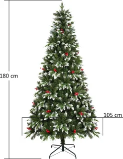 Uten Kunstkerstboom Luxe H180 Ø105 cm Groen
