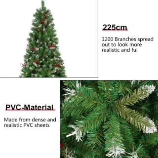 Uten Kunstkerstboom Luxe H225 Ø120 cm Groen