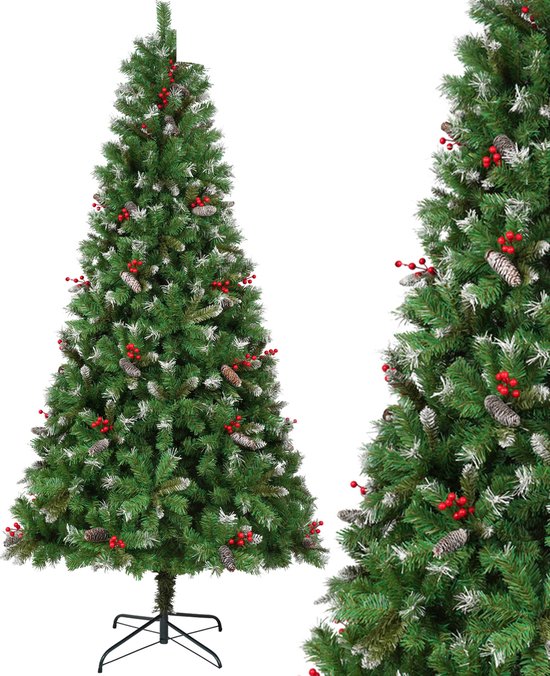 Uten Luxe Kerstboom Dennenappels H150 x Ø80 cm groen