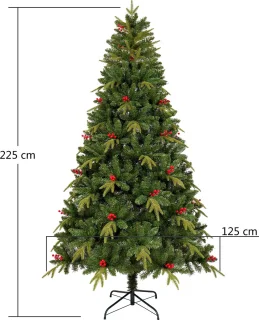 Uten Luxe Kerstboom PE+PVC 225 cm Groen