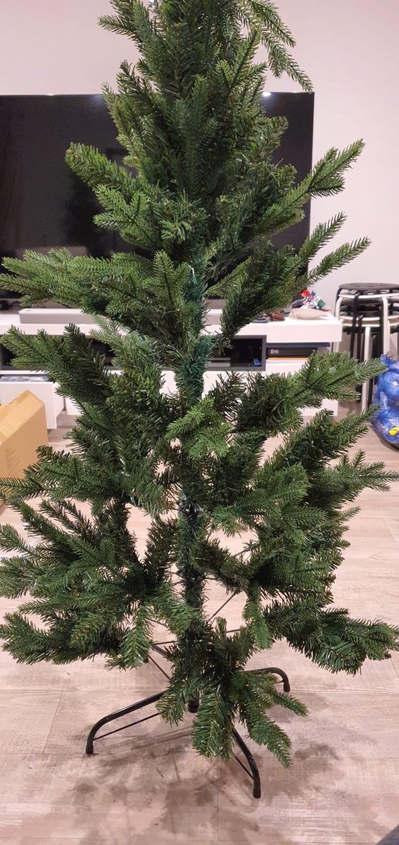 Uten Luxe Kunstkerstboom PE+PVC 180 cm Groen