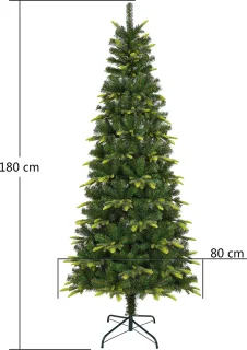 Uten Luxe Kunstkerstboom PE+PVC 180 cm Groen