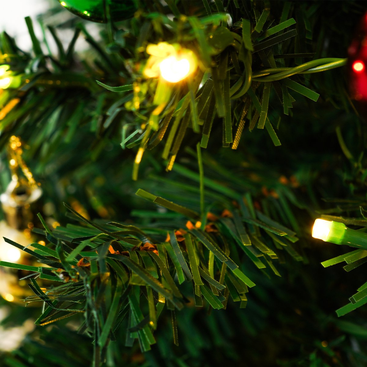Uten Mini Kerstboom 60 cm met LED verlichting - 2 stuks