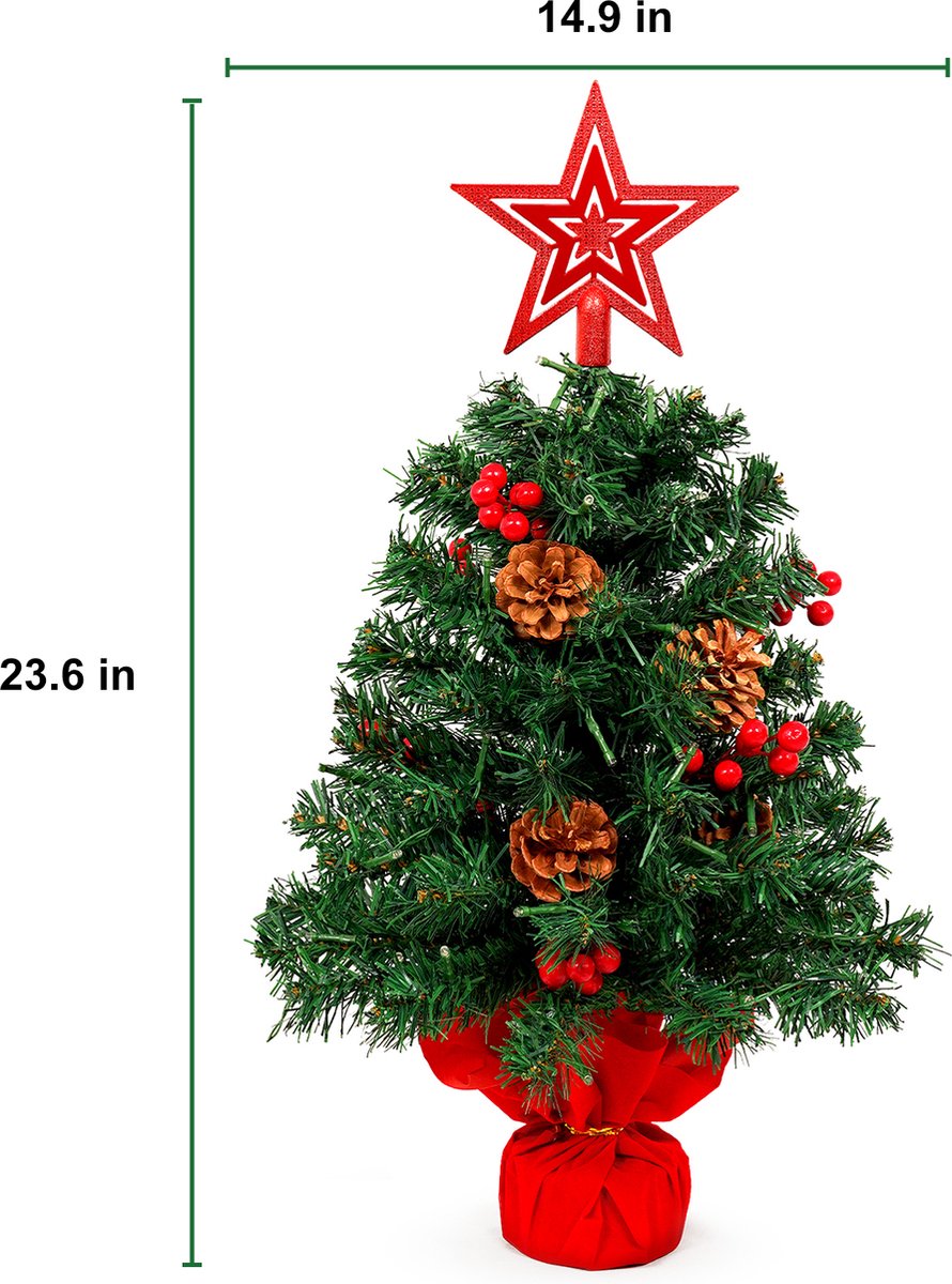 Uten Mini Kerstboom H60 met LED verlichting