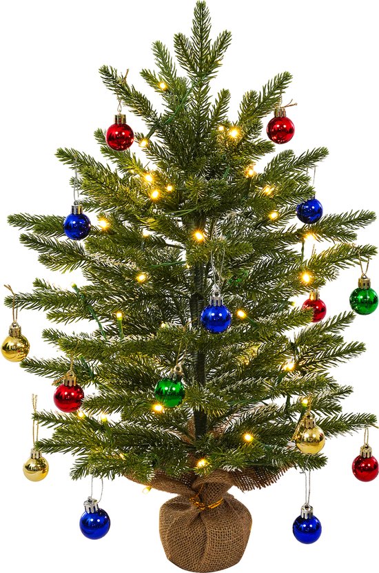 Uten Mini Kerstboom LED 50 Lichten H60xØ38 cm