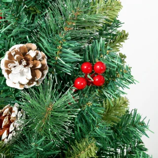 Uten Mini Kerstboom Luxe uitvoering H60 cm