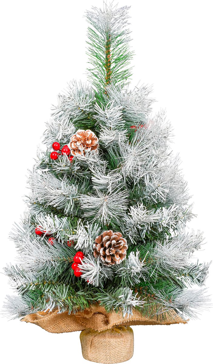 Uten Mini Kerstboom Met Dennenappels H60cm