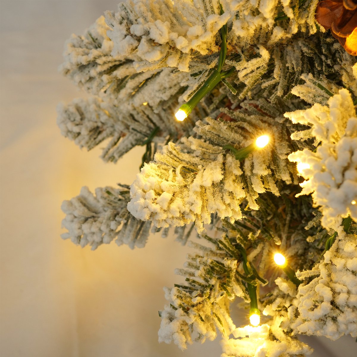 Uten Mini kerstboom met LED verlichting 40 cm
